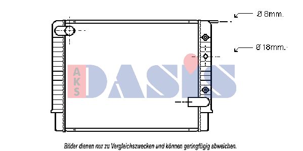 AKS DASIS radiatorius, variklio aušinimas 220450N